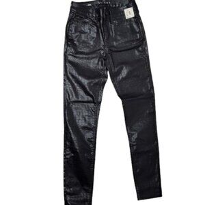 The Skinny Women's Size 00L Pleather Faux Snake Skin Slim Pant NWT